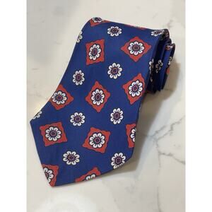 Vintage Rockabilly Flower Medallion Tie 47.5 x 4.5 Wide Retro Ugly Disco MCM